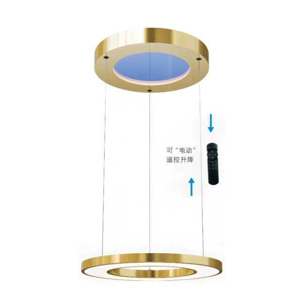 MS-CD0002（电动升降圆形吊灯）